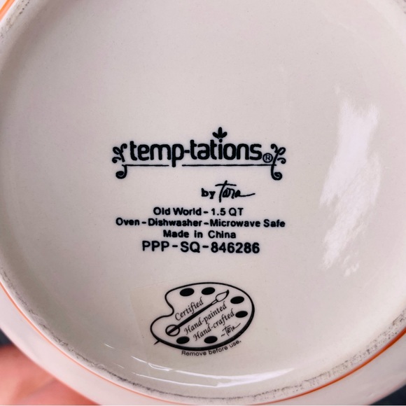 Temp-tations old world floral nesting measuring bowls with spout 5 set - Picture 10 of 10